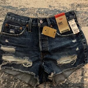 Levi 501 shorts, size 27, brand new with tags